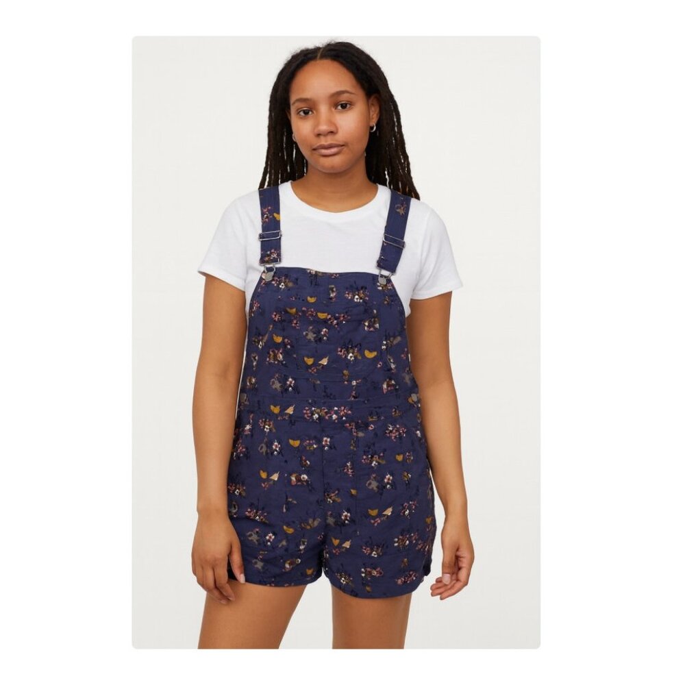 Duluth Trading Co Navy Floral Jumpsuit